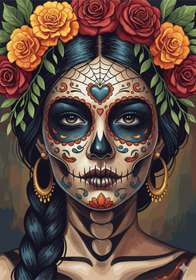 Seria de portrete de Halloween mexicane – 25-820