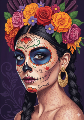 Seria de portrete de Halloween mexicane – 25-821