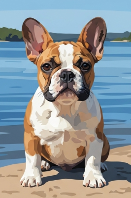 Bulldog englez la lac – 25-944