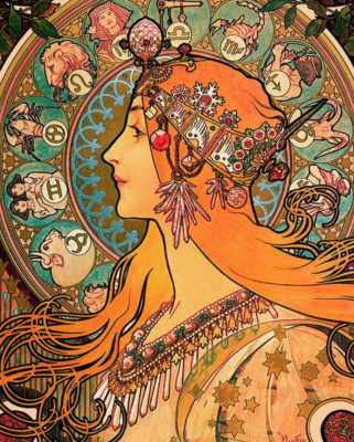 Imagine în stilul lui Alphonse Mucha – AR-291