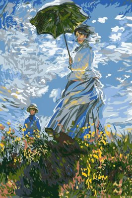 Claude Monet: Doamna cu umbrela