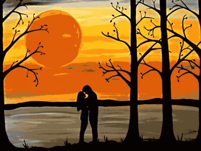 Romantică: Iubire la apus