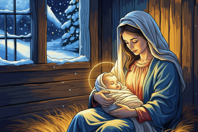 Fecioara Maria cu micuțul Isus