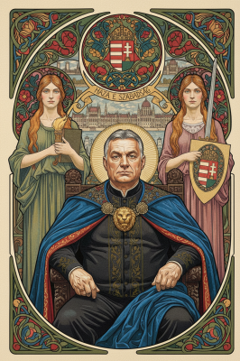Portret Art Nouveau cu Budapesta