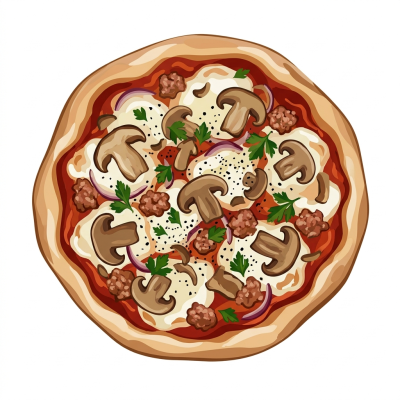 Pizza Boscaiola Italiană