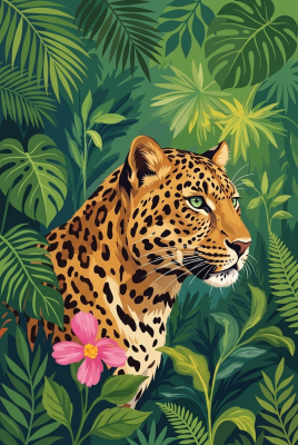 Leopard în junglă