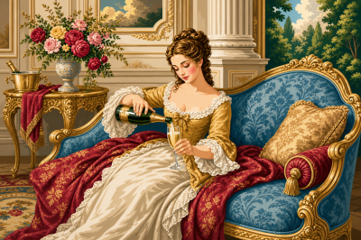 Șampanie și strălucire în stil rococo