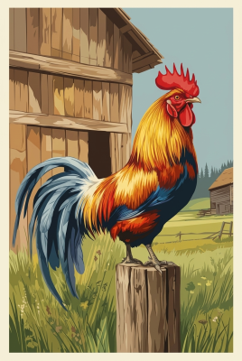 Cocoșul la fermă