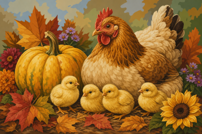 Familia de găini de toamnă