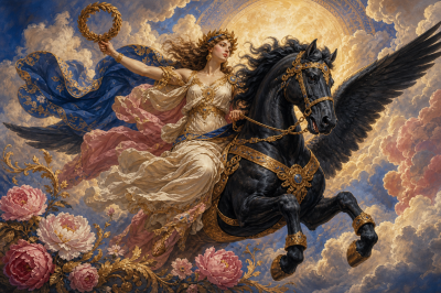 Pegasus în lumina lunii