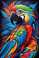 Papagal colorat