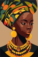 Portretul unei doamne afro