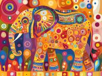 Elefant în stil Klimt – 25-113