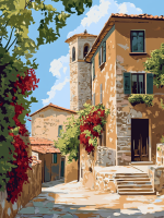 Seria de străzi mediteraneene cu flori – 25-147