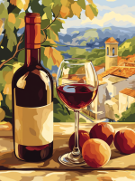 Natură moartă cu vin