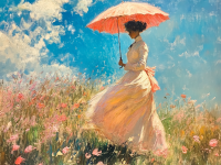 Monet, variații cu doamna cu umbrelă – 25-333