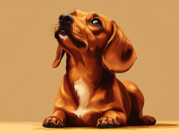 Câinele dachshund Tacsi baby