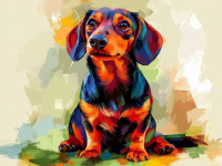 Portret de câine Dachshund, cățel Dachshund – 25-352