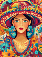 Portret feminin în stil spaniol