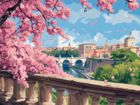Roma, primăvară, înflorire