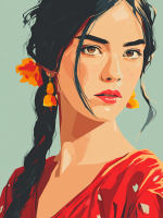 Portret al fetei din Columbia