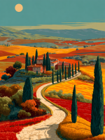 Seria apusului de soare în Toscana – 25-664