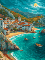 Oraș în Golful Azur