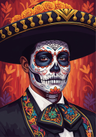 Seria de portrete de Halloween mexicane – 25-809