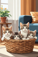 Pisici în living – 25-874
