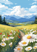Pădure înflorită de primăvară