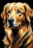 Portret de câine Retriever