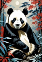 Portret de panda