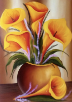 Floare de cală galbenă