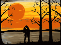 Romantică: Iubire la apus