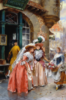 Henry Victor Lesur - Vânzătorii de flori - Replika – BG26-0001