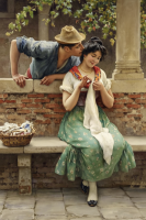 O scenă romantică în Italia
