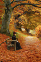 Peder Mørk Mønsted - Reproduceri de gobelin pe bancă