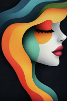 Portret abstract feminin