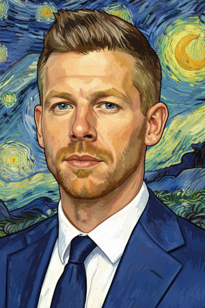 Portret în stil Van Gogh