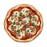 Pizza Boscaiola Italiană