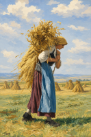 Femeie agricultoare pe câmp