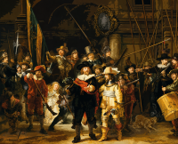 Rembrandt: Gobelin de noapte de patrulare gobelin