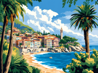 Oraș de coastă italian.