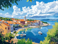 Oraș mic pe Adriatică