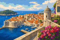 Panorama portului Dubrovnik