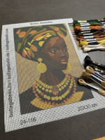 Portretul unei doamne afro