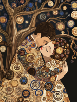 Stil Klimt: Variatii de sărut – KL24-020