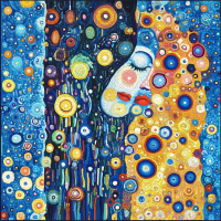 Stil Klimt: Sărut