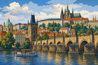 Castelul Praga și Podul Carol