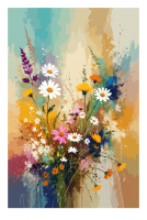 Buchet de flori de câmp colorate